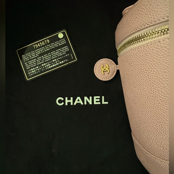 CHANEL Jumbo CC Vanity Purse Sakura Pink Caviar Bag Top Handle Karl Lagerfeld - Picture 9 of 11